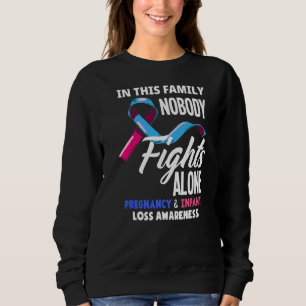 Familie Niemand kämpft allein Schwangerschaft Säug Sweatshirt