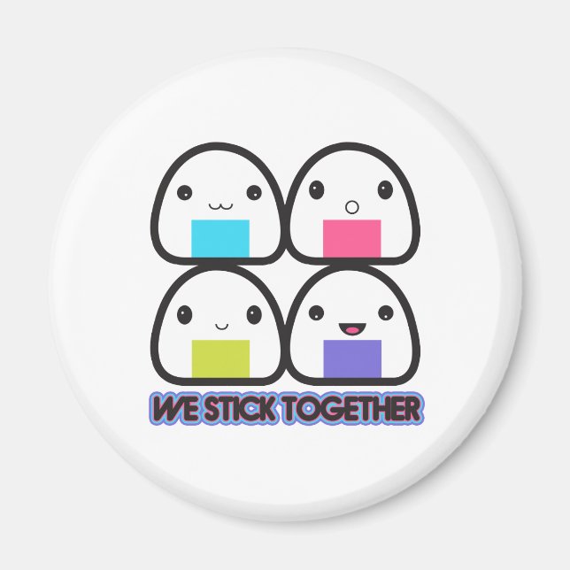 Familie Onigiri Magnet (Vorne)