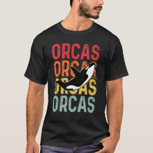Familie Orca Vintag Retro Killer T-Shirt