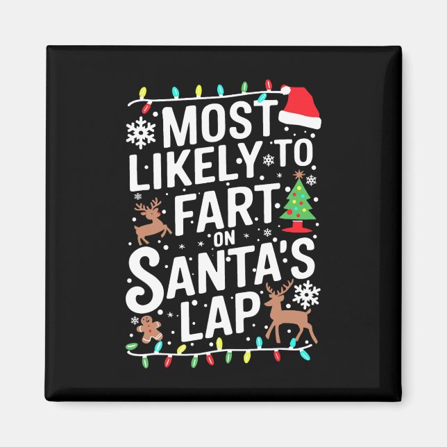 Familie Pajamas ist am ehesten mit Furz auf Santa' Magnet (Vorne)