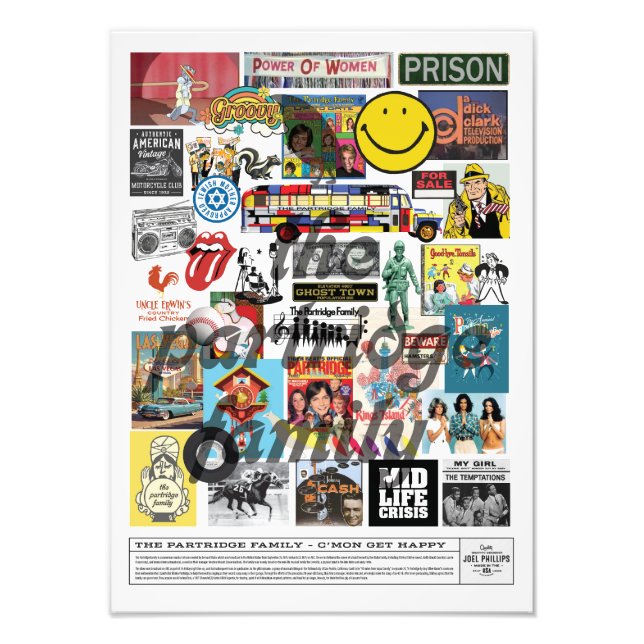 Familie Partridge Fotodruck (Vorne)