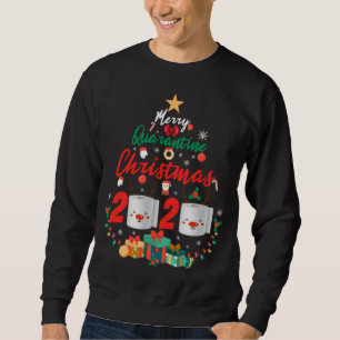 Familie passt gut Quarantäne Weihnachtstoilette Sweatshirt