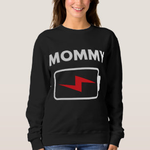 Familie passt Weihnachtsbatterie Funny Mommy Xmas Sweatshirt
