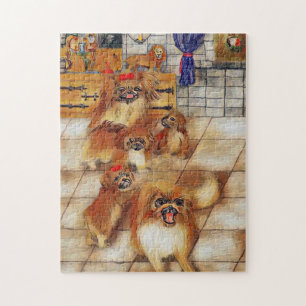 Familie Pekingese Puzzle