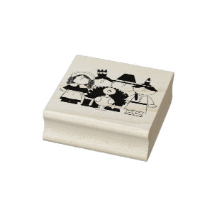 Familie Pilgrim Gummistempel