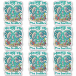 Familie "Pod Sweet Pod" Aufkleber