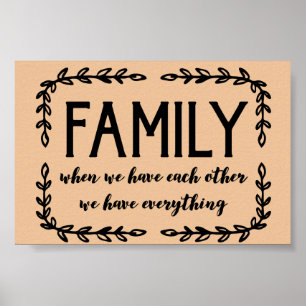 Familie Poster