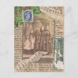 Familie Postkarte