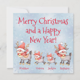 Familie Reindei Personalisiert Weihnachten