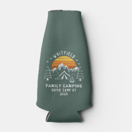 Familie RV Camping Woodland Retro Urlaub Custom Flaschenkühler