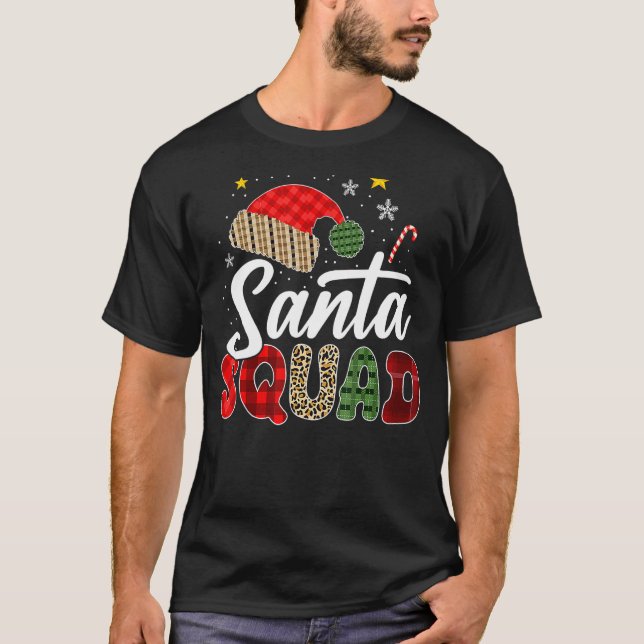 Familie Santa Squad passt Weihnachten Pajama zusam T-Shirt (Vorderseite)