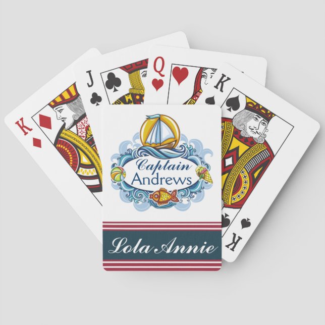 Familie/Schiffskapitän Spielkarten - SRF (Rückseite)