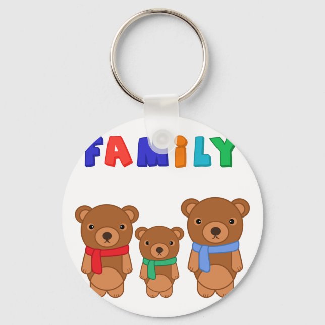 Familie Schlüsselanhänger (Vorderseite)