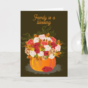 FAMILIE SESST ERNTEDANK CARD KARTE
