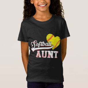 Familie Softball Player gibt Softball-Tante T-Shirt