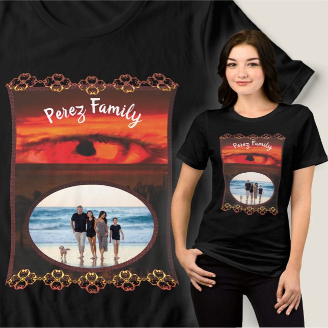Familie Sonnenuntergang Auge 2106 Tri-Blend Shirt (Von Creator hochgeladen)