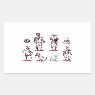 Familie summte ich rechteckiger aufkleber