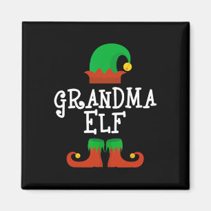 Familie The Oma Elf Christmas Pj Pajama Matchin Magnet
