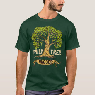 Familie Tree Hugger Genealogie Herkunft T-Shirt