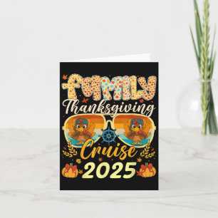 Familie Türkei Kreuzfahrt Reise 2025 Thanksgivi Karte