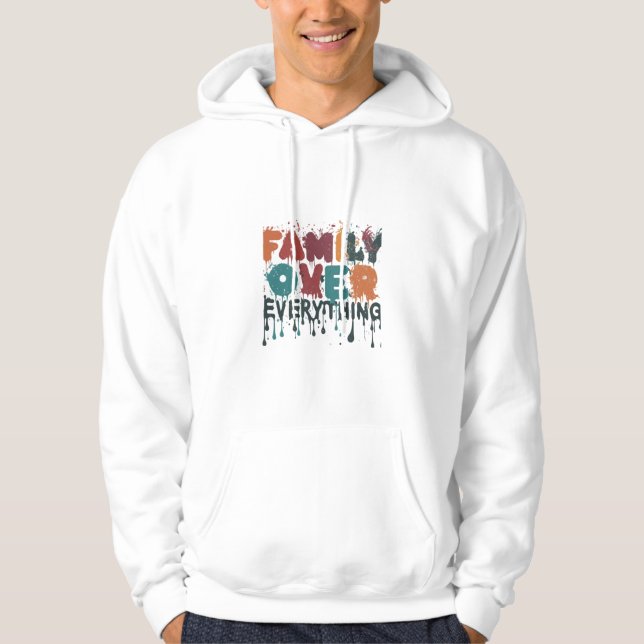 Familie über alles Hoodie (Vorderseite)