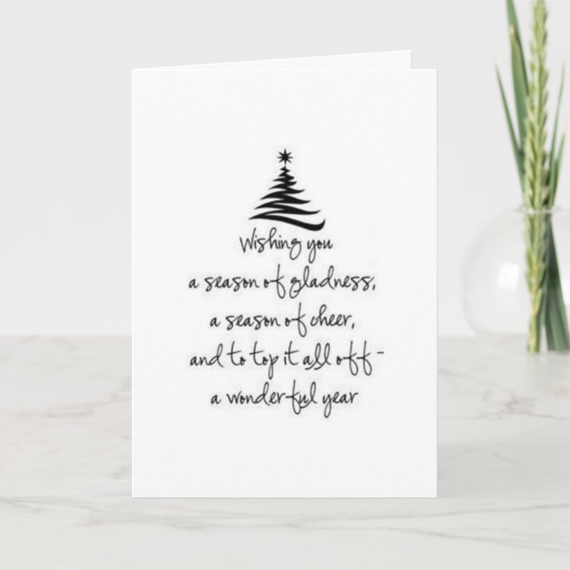 FAMILIE UND FREUND "SIND SO GEHALTEN" BEI CHRISTMA KARTE (Vorderseite)