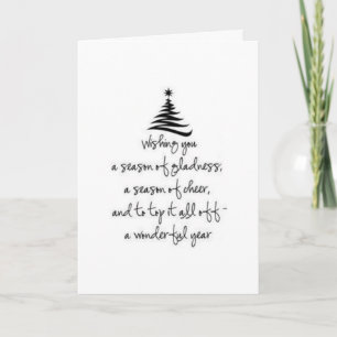 FAMILIE UND FREUND "SIND SO GEHALTEN" BEI CHRISTMA KARTE