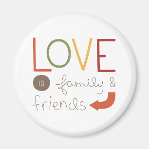 Familie und Freunde Magnet