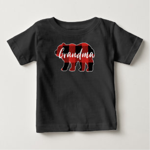 Familie Valentine Matching Buffalo Kariert Oma Baby T-shirt