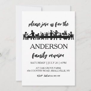 Familie vereint Wiedersehen-Einladungen Einladung