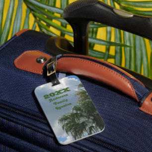 Familie vereint Wiedersehen-Urlaub Gepäckanhänger