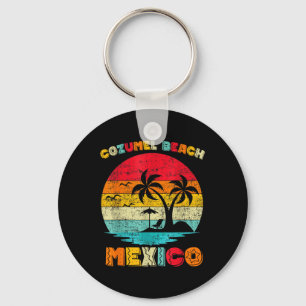 Familie Vintage Retro Mexiko Cozumel Strand Presen Schlüsselanhänger