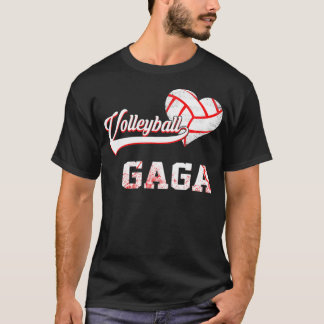 Familie Volleyball Spieler gibt Volleyball Gaga T-Shirt