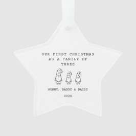Familie von 3 Weihnachts-Gonk-Stern-Ornament Ornament
