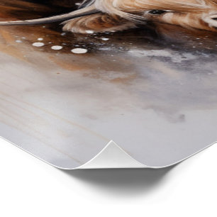 Familie von 5 designerischen Kühen Poster - modern