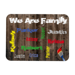 Familie von 5 Personalisierten Magnet