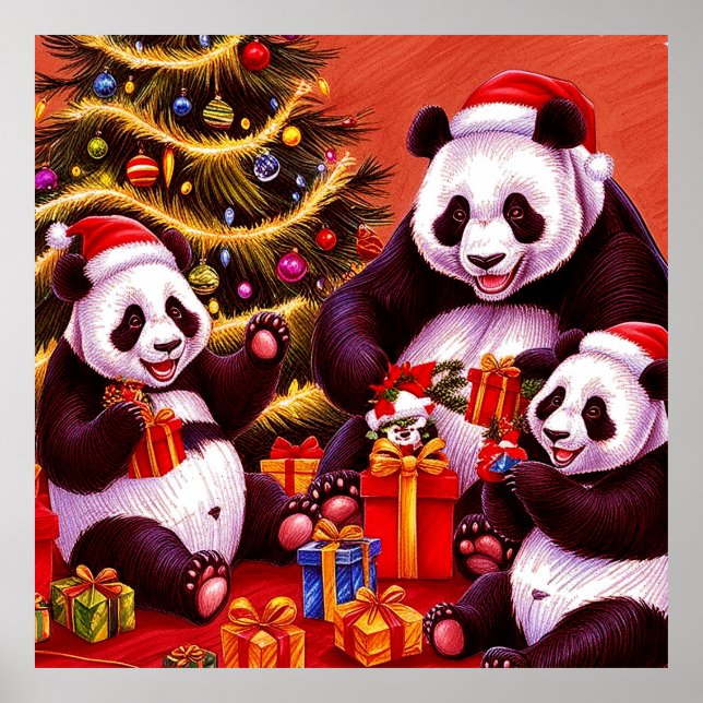 Familie von Pandas Eröffnungsfeierlichkeiten Poster (Vorne)
