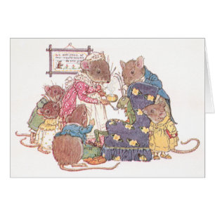 Familie von sechs Mäusen