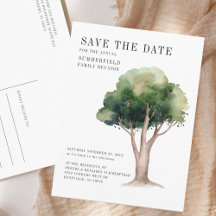 Familie Wiedersehen Genealogie Tree Save the Date