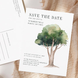 Familie Wiedersehen Genealogie Tree Save the Date Ankündigungspostkarte