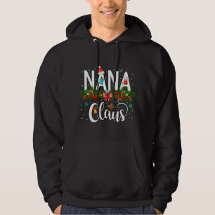 Familie Winter santa Weihnachtsfamilie Nana Klub Hoodie