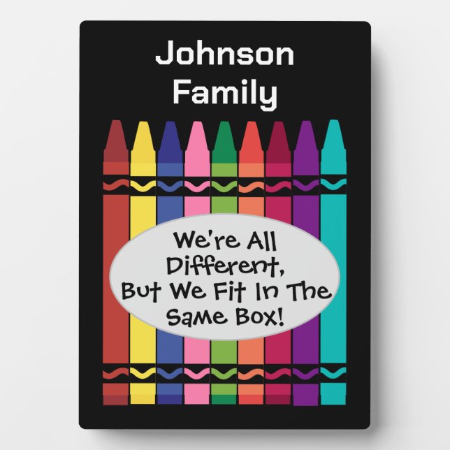 Familie Wir sind alle Spaß, aber wir passen in Box Fotoplatte (Vorderseite)