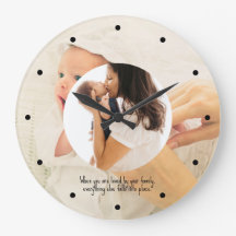 Familie zwei FotoCollagen Einfache Rundrahmen