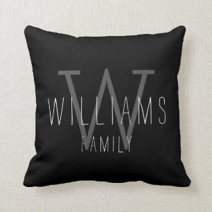 Familiemit Monogramm Throw-Kissen Kissen
