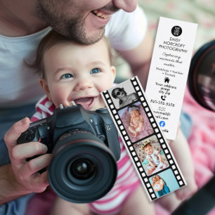 Familien Baby Fotograf Filmstreifen Visitenkarte