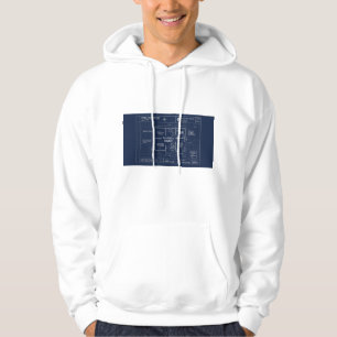 Familien-Bauplan-Baby-Ankündigung Hoodie