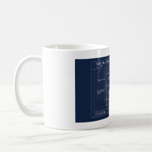 Familien-Bauplan-Baby-Ankündigung Kaffeetasse