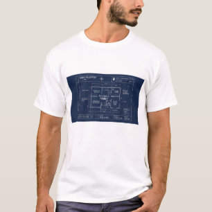 Familien-Bauplan-Baby-Ankündigung T-Shirt
