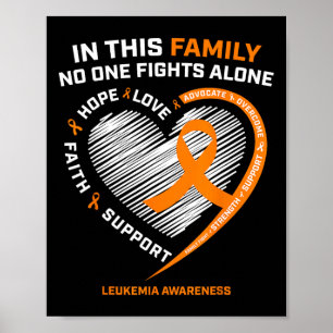 Familien bekämpfen Leukämie-Bewusstseinsprodukte G Poster