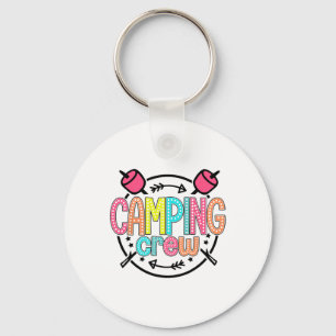 Familien-Camping-Gruppe Camping-Crew Camping-Match Schlüsselanhänger